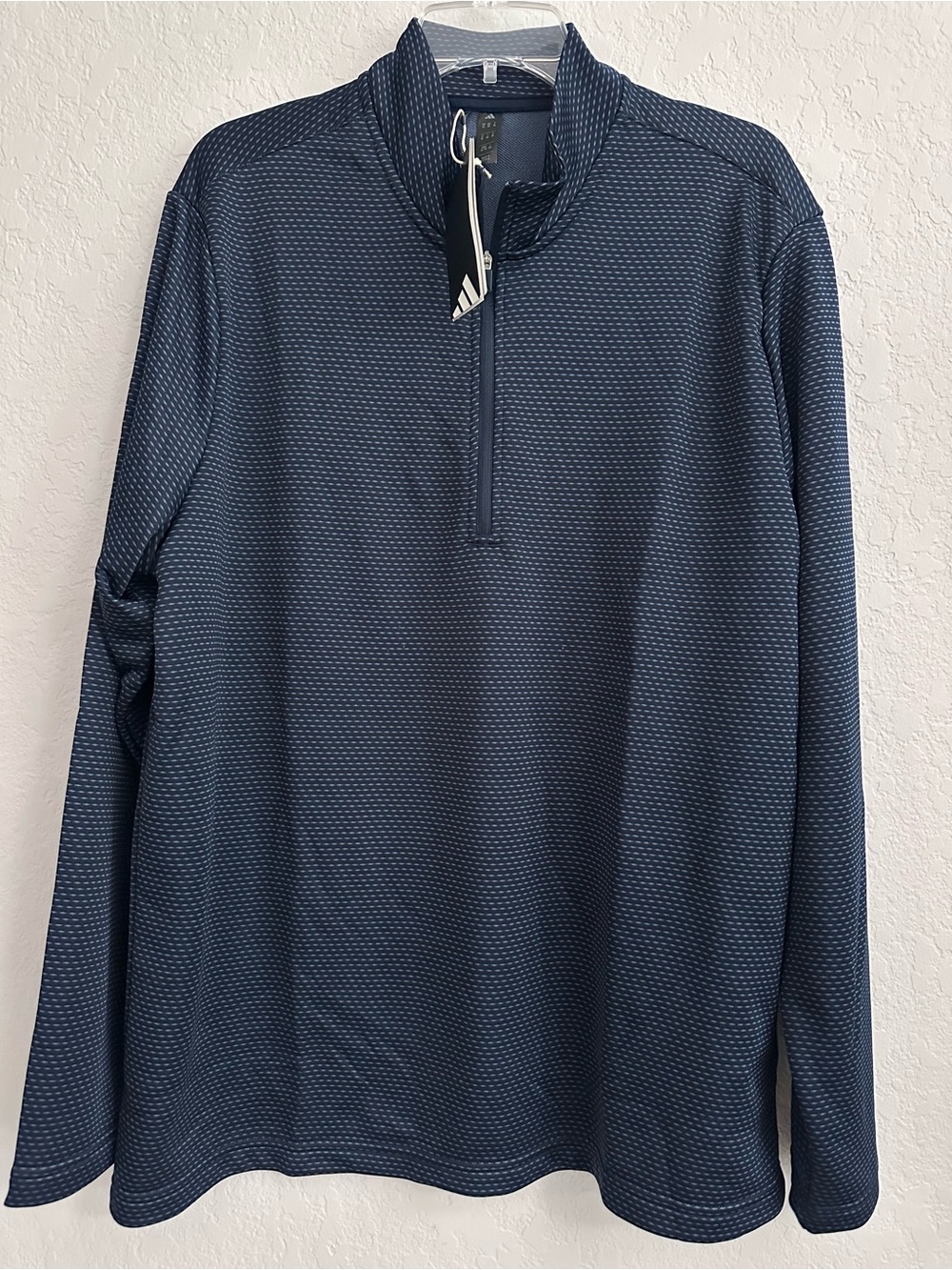 adidas Men's PERF PRT 1/4 Zip Size XL Collegiate Navy